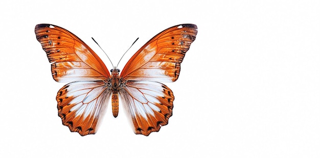 AI generative Beautiful butterfly on white