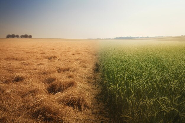 Premium AI Image | AI Generative climate change effect on world