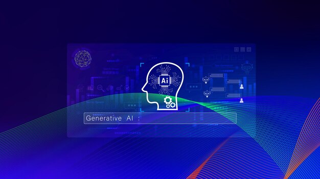 ai generative concept using technology generative ai for working tools chat with ai using technology smart robot ai artificial intelligence to generate something llms
