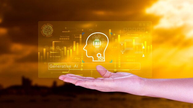 एआई जेनरेटिव अवधारणा प्रौद्योगिकी जेनरेटिव एआई का उपयोग करके वर्किंग टूल्स के लिए एआई के साथ चैट करना प्रौद्योगिकी स्मार्ट रोबोट एआई कृत्रिम बुद्धिमत्ता का उपयोग करके कुछ उत्पन्न करने के लिए एलएलएम