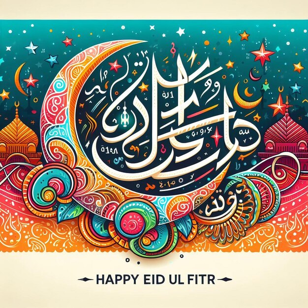 Foto banner generativo di eid ul fitr