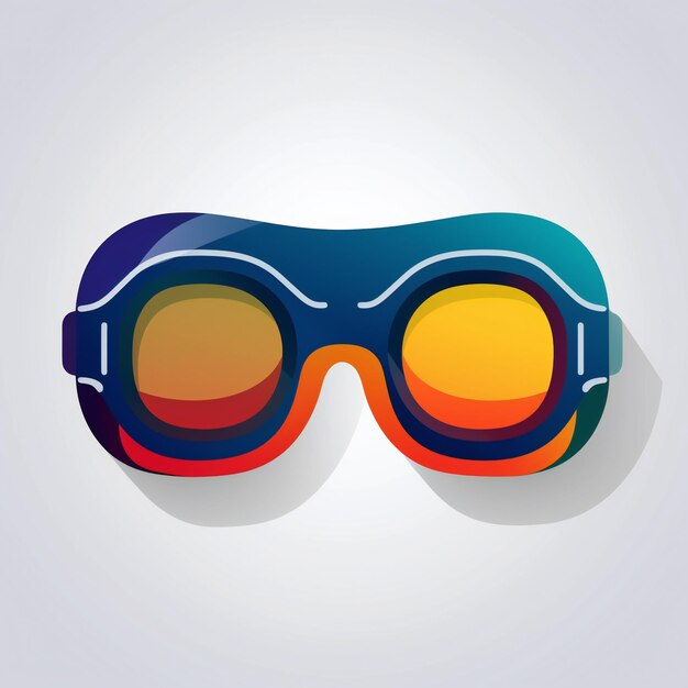 Photo ai generative icons of sleek and stylish goggles