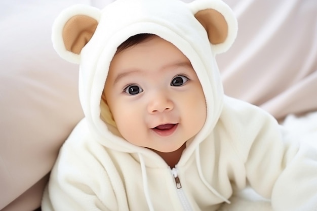 Ai generative image Cute lovely baby