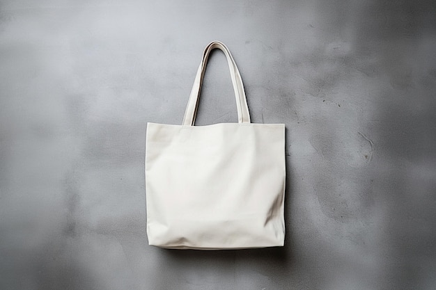 Ai generative image White Tote cotton bag