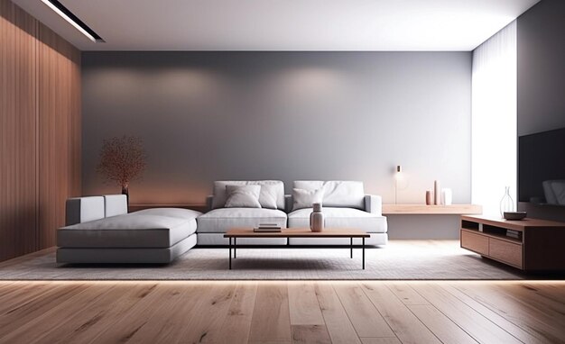 Ai generative Modern living room