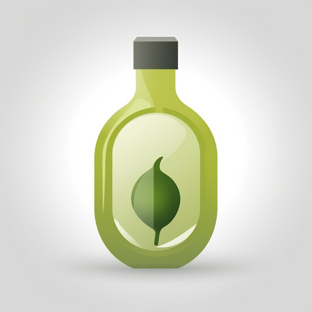 Photo ai generative ui ux icon of olive oil bottle