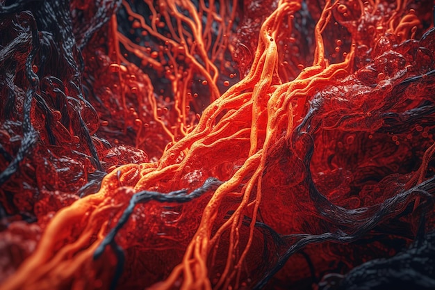 AI human blood vessel intestinal wall