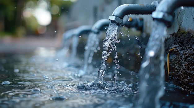 Photo ai and iot for efficient public space water usage