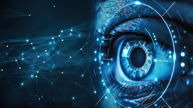 ai language modelmachine learning concept with brain data algorithm and network information process