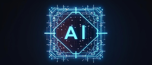 Логотип AI Логотип высоких технологий Генеративный AI