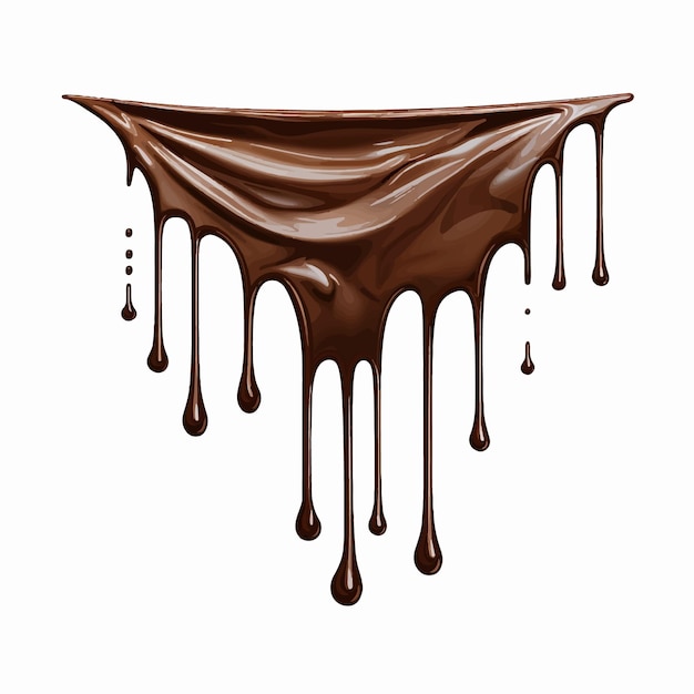 AI Melted Chocolate Drips Background