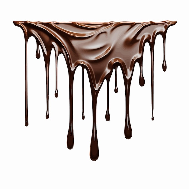 AI Melted Chocolate Drips Background