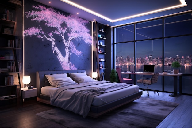 AI Modern Beautiful Master Bedroom Design
