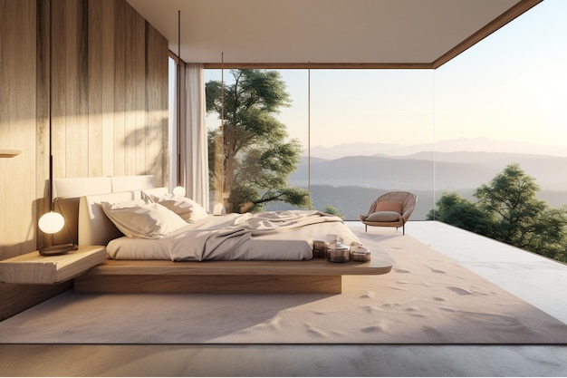 AI Modern Luxury Master Bedroom Design