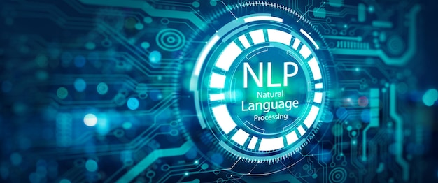 Concetto di tecnologia di calcolo cognitivo di elaborazione del linguaggio naturale ai e nlp