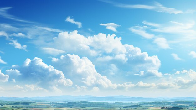 Photo ai photo white cloud on blue sky