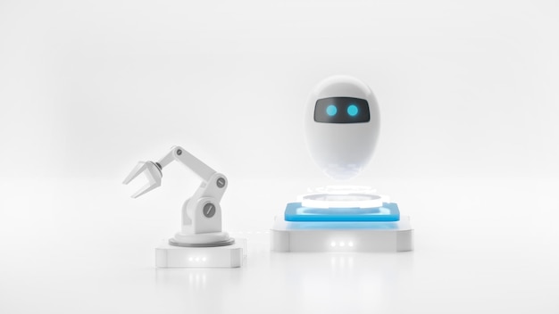 AI and robot arm