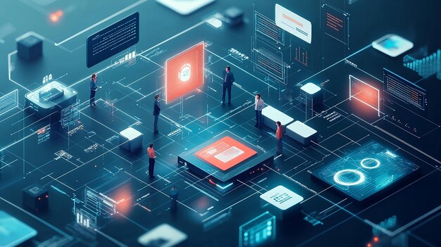 큐브 기술, 블록체인 네트워크 시스템, 빅 데이터 스토리지 처리, 클라우드 데이터, 인터넷 보안, 디지털 기술 및 인공지능