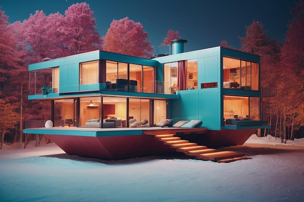 AI's Architectural Alchemy The Transformative Modular Home from Cozy Cabin to Luxe Penthouse