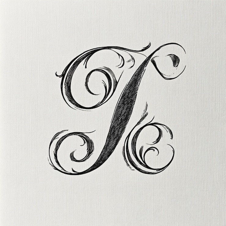 Foto ai, stel je monogram voor in een geavanceerd lettertype.