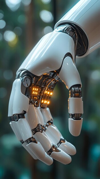 ai technology artificial intelligence man using technology smart robot ai artificial intelligence by enter command prompt for generates something