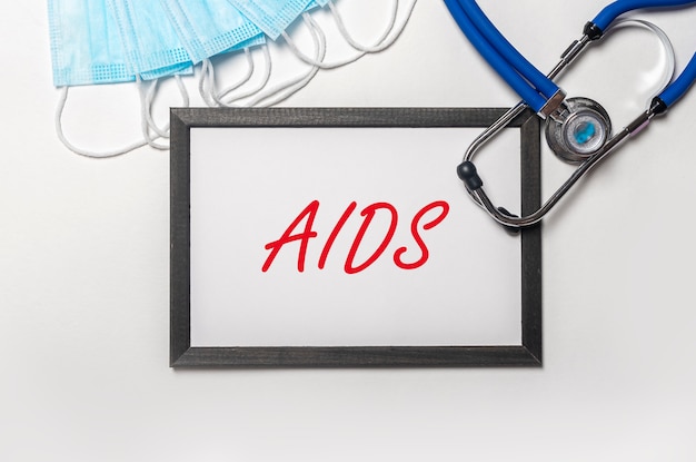 AIDS acroniem inscriptie. virale ziekte. gezondheid concept