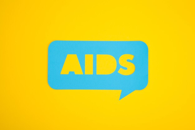 The aids cardboard bubble