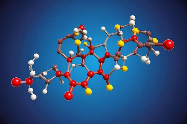 Foto molecola di farmaco per l'aids