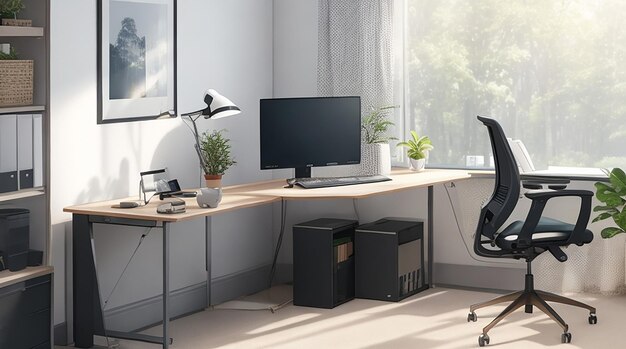 AIEnhanced Ergonomic Workspace