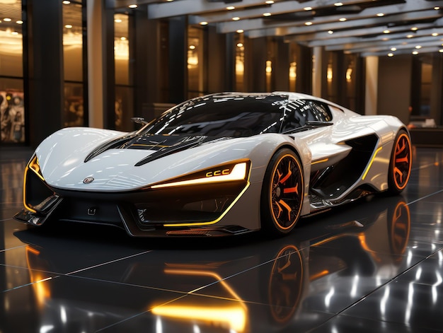 AIG создал футуристический автомобильный шедевр в тщательно детализированном свете