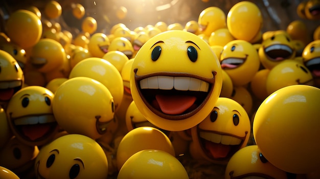 AIGenerated Happy Smiley Artwork Perfect for World Smile Day Card