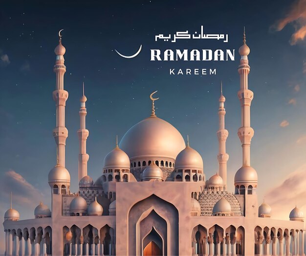 AIgenerated image of Ramadan kareem social media poster