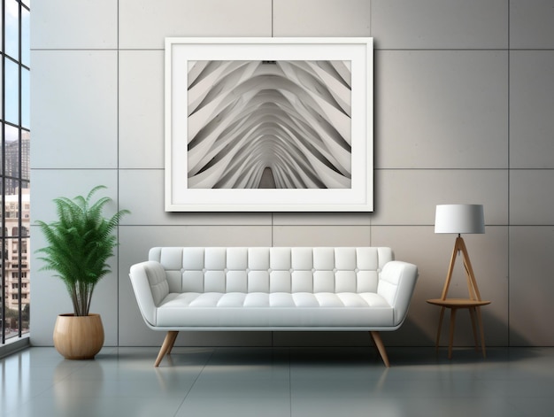 AIGenerated Minimal Wall Art Mockup