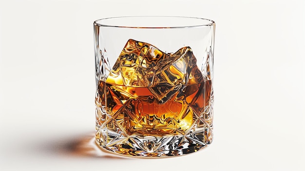 AIGenerated Whiskey 일러스트레이션 디지털 알코올의 우아함