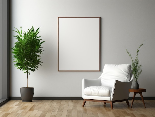 AIInspired Minimal Wall Art Mockup