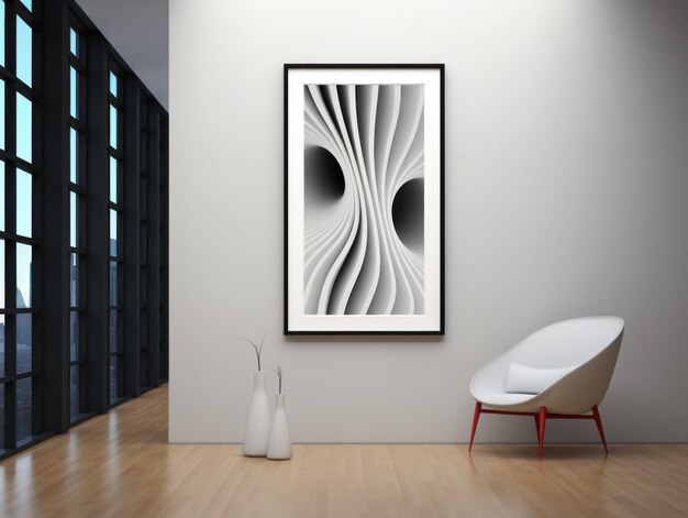 AIInspired Minimal Wall Art Mockup