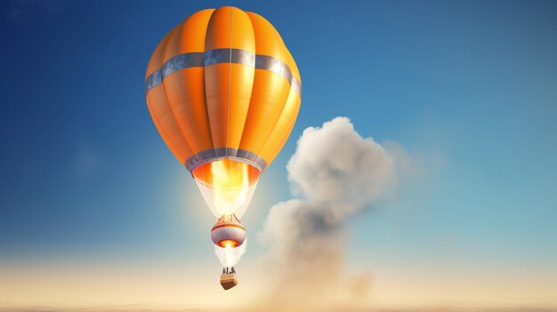 Photo air balloon at sky