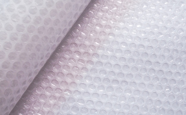 Air bubble wrap for packaging.