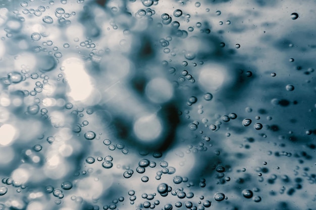 Air bubbles, underwater bubbles Abstract Background.