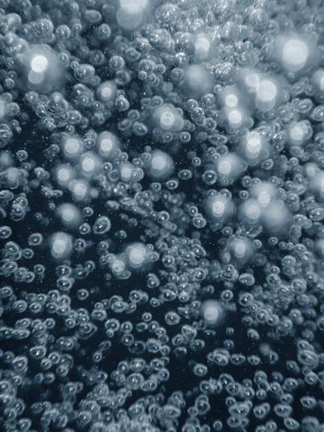 Air bubbles, underwater bubbles abstract background