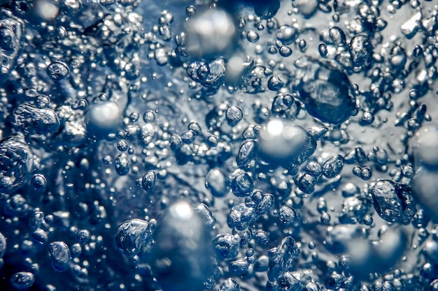 気泡、水中の泡抽象的な水中の背景