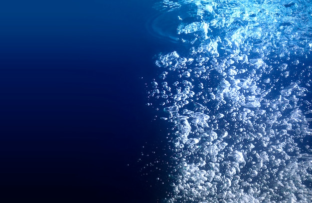 air bubbles water background