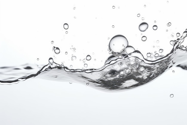 Air bubbles water liquid Generate Ai