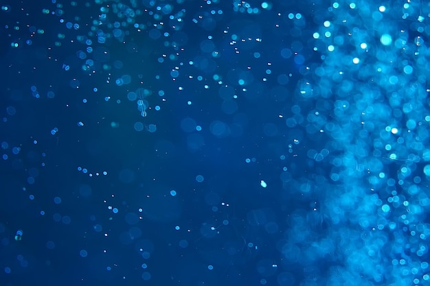 air bubbles in water macro background / blue background abstract bubbles in water