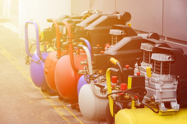 air compressors by wall