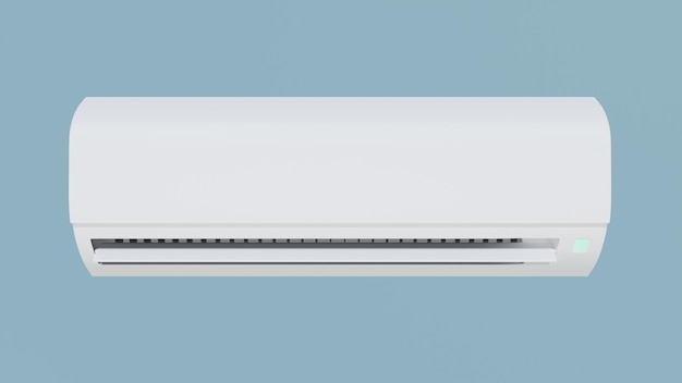 Air conditioner on a blue background 3d render