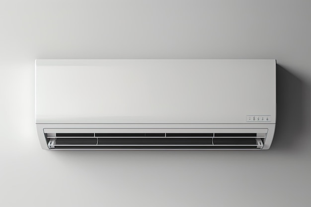 Air conditioner isolated on grey background