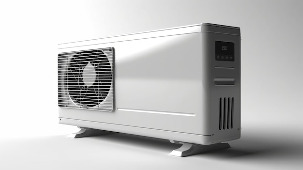 Air conditioner unit isolated on a white background Generative AI