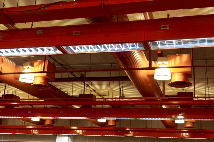 Air conditioner ventilation installation system in building