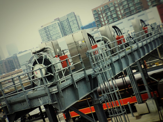 Photo air conditioners on rooftop